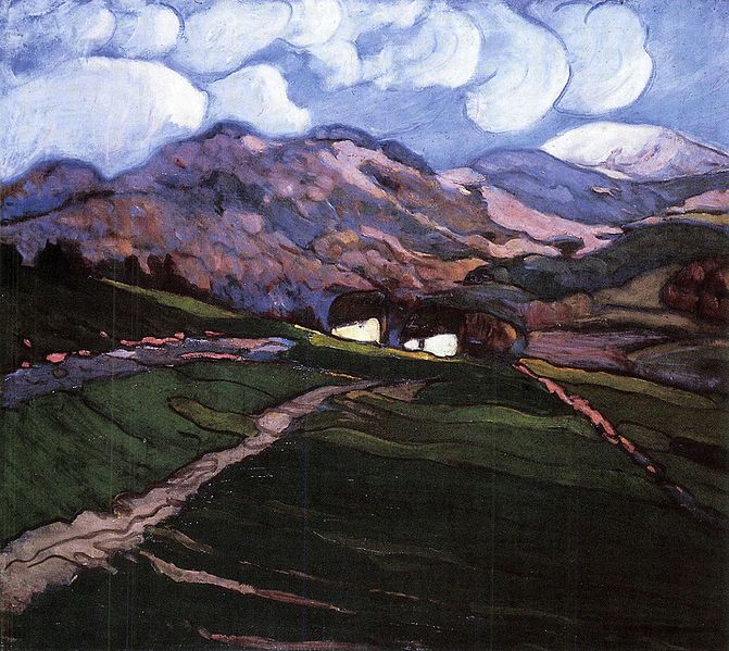 Bela Ivanyi-Grunwald View of Nagybanya with Gutin